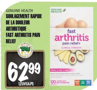 Marches Tau GENUINE HEALTH FAST ARTHRITIS PAIN RELIEF 120VCAPS offer