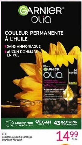 Uniprix OLIA Permanent hair color offer