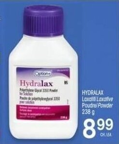 Uniprix HYDRALAX Laxative Powder 238 g offer