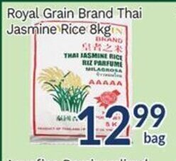 Oceans Fresh Food Market Royal Grain Brand Thai Jasmine Rice 8kg offer