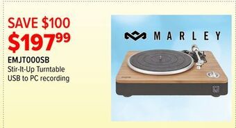 2001 Audio Video Marley stir-it-up turntable usb to pc recording offer