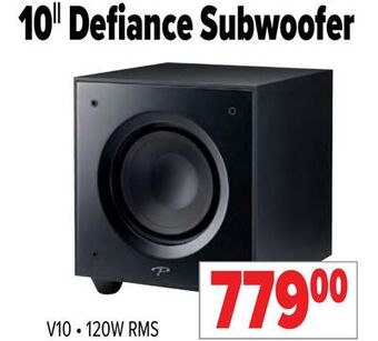 2001 Audio Video Paradigm 10 defiance subwoofer offer