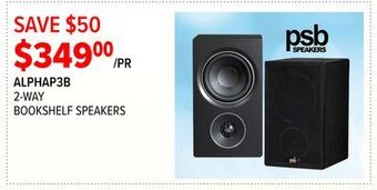 2001 Audio Video Psb speakers 2-way bookshelf speakers offer