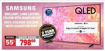 2001 Audio Video Samsung® 55 qled tv offer