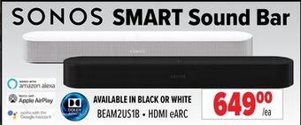 2001 Audio Video Sonos smart sound bar offer