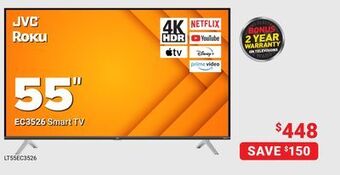 Visions Electronics Jvc 55 ec3526 smart tv offer