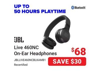Visions Electronics Jbl live 460nc on-ear headphones offer
