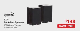 Visions Electronics Soundstage 5.25 bookshelf speakers offer