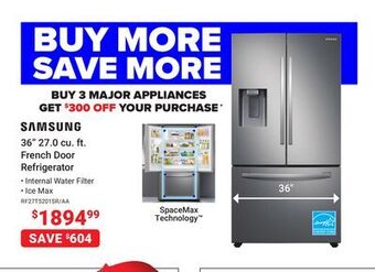 Visions Electronics Samsung 36 27.0 cu. ft. french door refrigerator offer