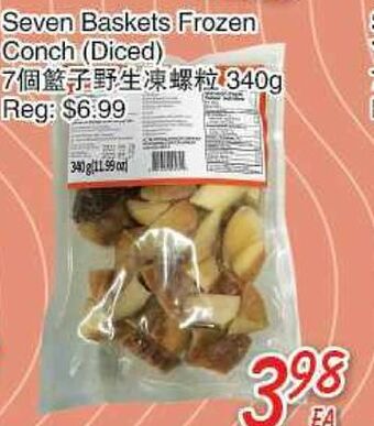 Foody Mart Seven baskets frozen conch (diced) offer