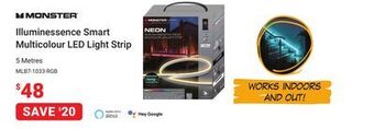 Visions Electronics Monster illuminessence smart multicolour led light strip offer