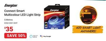 Visions Electronics Energizer connect smart multicolour led light strip offer