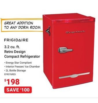 Visions Electronics Frigidaire 3.2 cu. ft. retro design compact refrigerator offer