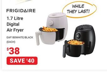 Visions Electronics Frigidaire 1.7 litre digital air fryer offer