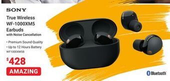 Visions Electronics Sony true wireless wf-1000xm5 earbuds offer