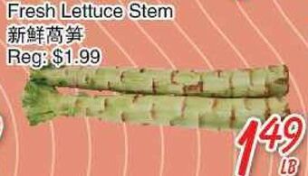 Foody Mart Fresh lettuce stem offer