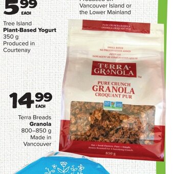 Thrifty Foods Terra Breads Granola 800-850 g offer