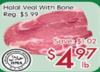 Sunny Food Mart Halal Veal With Bone offer