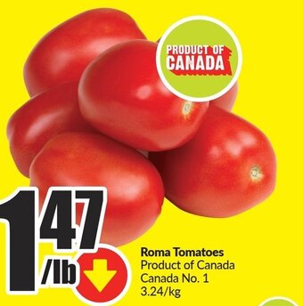 FreshCo Roma Tomatoes offer