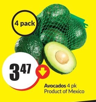 FreshCo Avocados 4 pk offer