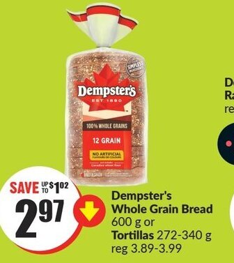 FreshCo Dempster's Raisin Bread 680 g offer