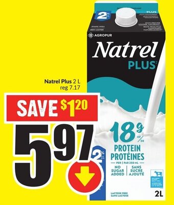 FreshCo Natrel Plus 2 L offer