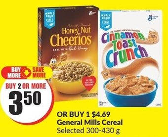 FreshCo General Mills Cereal Selected 300-430 g offer