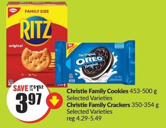 FreshCo Christie Family Cookies 453-500 g Christie Family Crackers 350-354 g offer