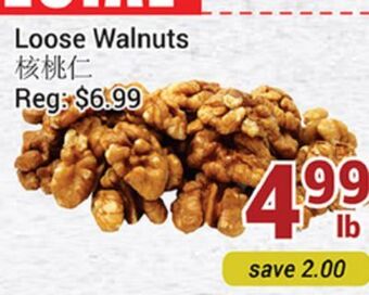 Oceans Fresh Food Market Loose walnuts offer