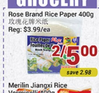 Oceans Fresh Food Market Rose brand rice paper offer