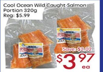 Sunny Food Mart Cool ocean wild caught-salmon portion offer