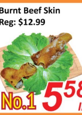 Seasons Foodmart Burnt beef skin offer