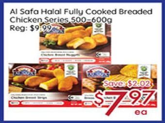 Sunny Food Mart Al safa halal fully cooked breaded chicken series offer