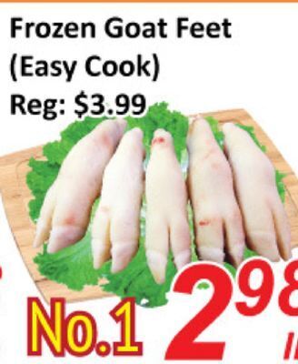 Seasons Foodmart Frozen goat feet (easy cook) offer