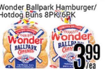 Nations Fresh Foods Wonder ballpark hamburger/ hotdog buns offer