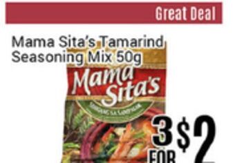 Nations Fresh Foods Mama sita's tamarind seasoning mix offer