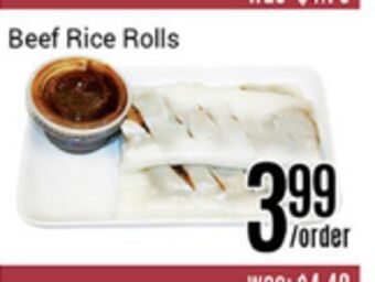 Nations Fresh Foods Beef rice rolls offer