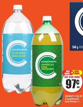 FreshCo Compliments Soft Drinks 2 L offer