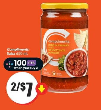 FreshCo Compliments Salsa 650 mL offer