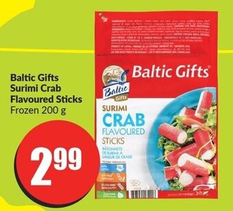 FreshCo Baltic Gifts Surimi Crab Flavoured Sticks Frozen 200 g offer