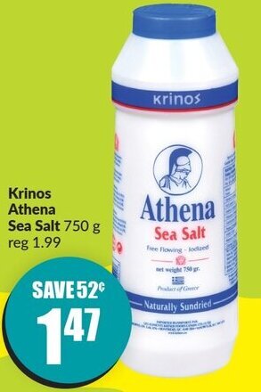 FreshCo Krinos Athena Sea Salt 750 g offer