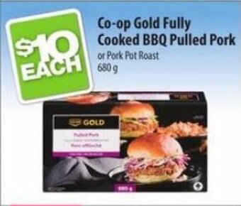 Co-Op Food Co-op Gold Fully Cooked BBQ Pulled Pork or Pork Pot Roast 680 g offer