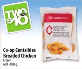 Co-op Co-op Centsibles Breaded Chicken Frozen 600 - 800 g offer