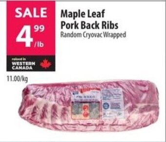 Co-op Maple Leaf Pork Back Ribs offer