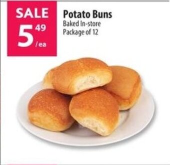 Co-op Potato Buns Baked in-store Package of 12 offer