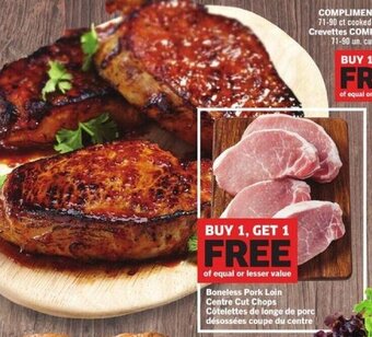 Foodland Boneless Pork Loin Centre Cut Chops offer