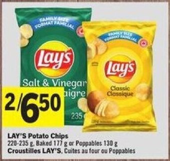 Foodland LAY'S Potato Chips 220 - 235 g. Baked 177 g or Poppables 130 g offer