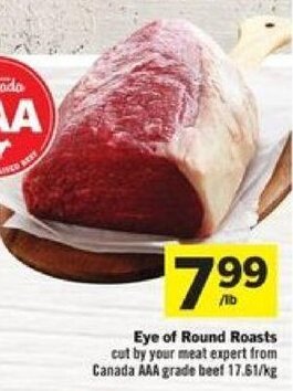 Foodland Eye of Round Roasts offer