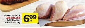 Foodland COMPLIMENTS AIR-CHILLED Split Chicken Breasts offer