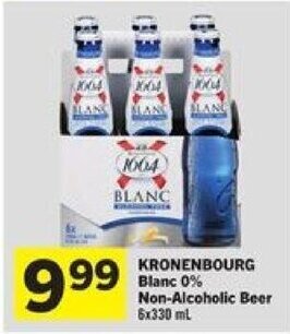 Foodland KRONENBOURG Blanc 0% Non-Alcoholic Beer 6 x 330 mL offer